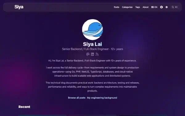 Siya's Blog