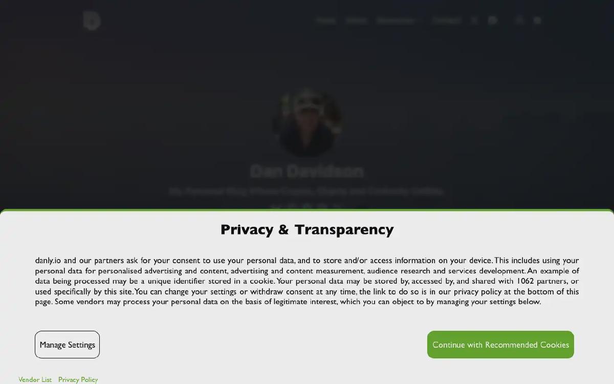 Dan Davidson | Where Crypto, Charts and Curiosity Collide