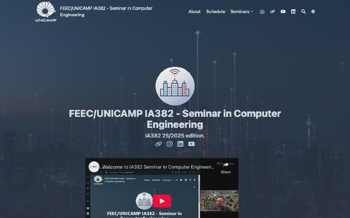 FEEC/UNICAMP IA382 - Seminar in Computer Engineering